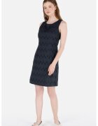 COLINS Rochie cu decupaj pe spate si broderii - Bleumarin