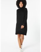 COLINS Rochie-pulover cu guler inalt si insertii stralucitoare - Negru