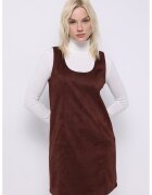 COLINS Rochie scurta cu decolteu amplu - Visiniu