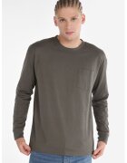 COLINS Tricou Cu Maneca Lunga De Barbati Kaki Regular Fit - Kaki