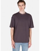 COLINS Tricou din bumbac cu maneci cazute - Violet