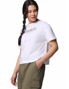 Columbia Tricou din bumbac organic Rolling Bend™ - Alb optic/Albastru glaciar/Verde sparanghel