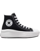 Converse Tenisi femei Chuck Taylor All Star Move Hi 568497C23372 - Alb/Negru