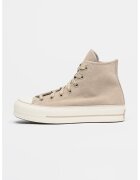 Converse Tenisi flatform de piele intoarsa Chuck Taylor All Star - Maro taupe deschis