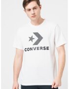 Converse Tricou cu imprimeu logo - Alb/Negru