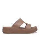 Crocs Papuci cu platforma cu logo - Maro deschis