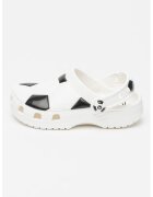 Crocs Saboti cu garnituri contrastante - Alb/Negru