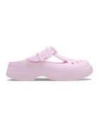 Crocs Saboti cu logo in relief - Roz deschis