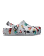 Crocs Saboti slingback cu imprimeu masini Classic - Rosu/Verde/Gri deschis