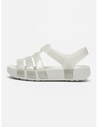 Crocs Sadale cu aspect stralucitor Isabella - Gri deschis/Argintiu