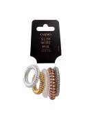 Cupio Set 5 elastice par spirala - Slim Wire Mix