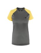 DAINESE Tricou ciclism dama HG Ramla SS Gri/Galben - Gri