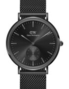 Daniel Wellington Ceas pentru barbati - mecanism cuart - rezistent la apa - negru - inox