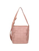 David Jones Geanta de piele ecologica cu design patchwork - Roz