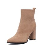 DeeZee Botine dama E-5133-6 - Textil - Bej