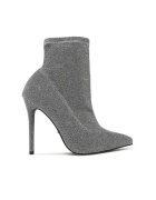 DeeZee Botine dama - KL-HT6933-1 - gri - material sintetic