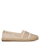 DeeZee Mocasini dama - espadrile bej - tesatura LE601-139