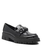 DeeZee Pantofi copii - mocasini fete - negru - textil