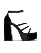 DeeZee Sandale cu toc dama - F8914-34 - Negru