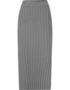 Delicate Love Fusta midi Delicatelove - gri - 100% casmir - pentru femei - set elegant -