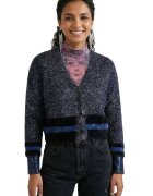 Desigual Pulover de dama Tops cardigan cu fire stralucitoare
