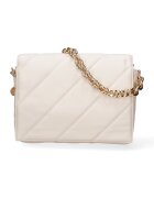 DIANA&CO Geanta crossbody de piele ecologica cu bareta lant - Bej