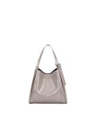DIANA&CO Geanta cu aspect lucios Velvetia Prime - Maro taupe