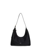 DIANA&CO Geanta hobo de piele intoarsa ecologica - Negru