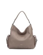 DIANA&CO Geanta hobo din piele ecologica Eloria Ultra - Maro taupe