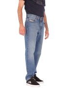 Diesel Blugi drepti cu aspect decolorat - Bleumarin