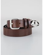 Diesel Curea unisex din piele - Maro inchis