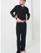 Diesel Pijama lejera din bumbac - Rosu/Negru