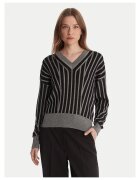 DKNY Pulover de dama negru - gri -