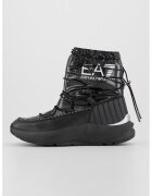 EA7 Ghete din piele ecologica si material textil - fara inchidere - Negru