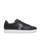 EA7 Tenisi barbati - Emporio Armani piele naturala negru