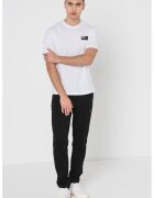 EA7 Tricou din bumbac cu logo - Negru/Alb optic