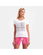 EA7 Tricou regular fit cu imprimeu frontal - Alb