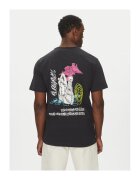 Element Tricou barbat - negru - bumbac