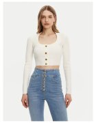Elisabetta Franchi Cardigan dama ecru