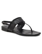 Emporio Armani Sandale dama - piele naturala - culoare negru