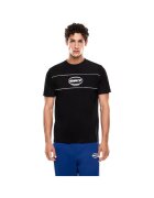 Emporio Armani Tricou EA7 Train Logo Series Piping 49473 - Negru