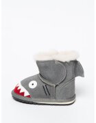 EMU Ghete de iarna din piele intoarsa cu captuseala de lana si fara inchidere Shark Walker