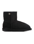 EMU Ghete slip-on de piele intoarsa cu logo discret - Negru