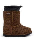 EMU Ghete slip-on impermeabile cu model - Maro inchis