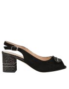 Epica Pantofi eleganti - dama - K360070A negru - piele intoarsa - cu toc - Negru