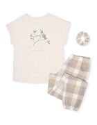 Esotiq Pijama dama Mallow Bej alb - Bej