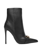 Eva Minge Botine piele naturala - negru - Negru