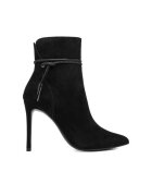 Eva Minge Botine - piele naturala - negru - Negru