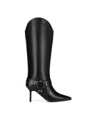 Eva Minge Cizme dama - AZIZA-115832 - piele naturala - negru