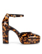 Eva Minge Pantofi dama - ASILA-115824 - toc - piele naturala - maro